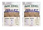 Kwik Snack Combo Pack of 2 - Foxtail Millets Unpolished Pouch ( 400 GM Each)
