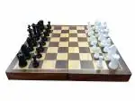 Vinson Wooden Chess Board Game with a Set of Solid Plastic Chess Pieces Without Any Sand fillers.