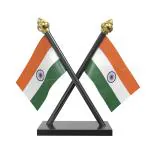 The Flag Company Indian Flag for Car Dashboard - Black Cross Acrylic