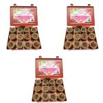 SIGNAMIO Cowdung Dhoop Cup for Pooja Meditation,Festivals and Spiritual Events - Pack 3 (Cowdung)