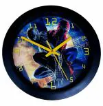 Ample Wings Spider-Man Round Wall Clock - 25x25 cm Glass Face Frame (Plastic)