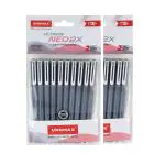 UNOMAX Ultron Neo 2x Ball Pen Pack of 30 (30 Black) | Elevate Your Writing Experience with Jet-Like Smoothness | 0.7mm Tip Size for Superior Precision | Ideal for Office, School, and Everyday Use