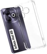 PAEDICON Back Cover for Infinix Hot 40i (Transparent, Grip Case, Silicon, Pack of: 1)