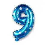Grand Shop Blue, Aluminium Nine Number Foil Toy Balloon