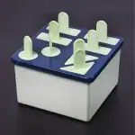 Biyanka PLASTIC KULFI MOULD, KULFI MOULDS 8 PCS TRAY ICE CREAM MOULD REUSABLE FROZEN KULFI MAKER