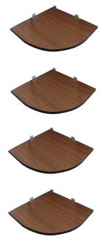 SOKHI FURNISHING Wooden Corner Wall shelf
