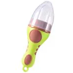 Manan Shopee Kids Green Silicone Baby Food Fruit Teething Feeder