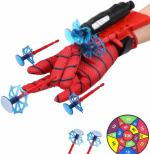 SPIRITUAL HOUSE Spider Web Shooters Toy for Kids, Spiderman Hand Gloves Hero Launcher Wrist Toy Set, Cosplay Launcher Bracers Accessories