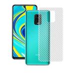 Hobbytronics Redmi Note 9 Pro Transparent Fiber Scratch Resistant, Anti Fingerprint with Bubble Proof Back Screen Protector (18 x 10 x 2 cm) pack of 2