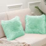 Catchyx Cart Fur Pillow Covers Set of 2 - 12x 12