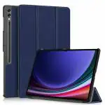 ProElite Cover for Samsung Galaxy Tab S9 Ultra Cover Case, Smart Trifold Flip case Cover for Samsung Galaxy Tab S9 Ultra 14.6 inch Support S Pen Magnetic Attachment, Dark Blue