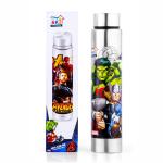 SKI Aqua Slim Single Wall Steel Bottle - 600ml - Avengers