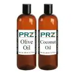 PRZ Extra Virgin Olive Oil And Coconut Oil 200ml Each (Combo Of 2)