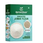 SPROUT FEAST Sprouted Jowar Flour 800g|100% Homemade & Naturally Dried | Gluten Free | Suitable for All Age Groups