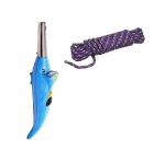 Blue Wonder Dolphine Shape Electric Gas Lighter With 20 Mtr Clothe Rope and Multicolour, Pack of 2