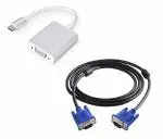 AdzMozi New, USB C to VGA Adapter 1.5 Mtr VGA Cable, USB 3.1 Type C Thunderbolt 3 to VGA Converter Compatible with MacBook Pro, New MacBook