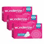 Wonderize Soft Comfort Regular Size 230mm Wall Protection 60 Pads Odour Control System Sanitary Pad (Pack of 3)