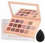 Lenon Nude 18 Multi Color Shades Eyeshadow Palette With Beauty Sponge - Multicolor (2 Items in the set)