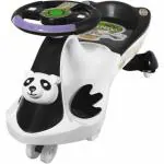 Goyal's Black Plastic Twist and Swing Panda Magic Car Ride for Kids