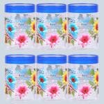 8INN Blue Plastic Grocery Container - 1 L (Pack of 6)