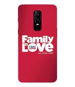 Bhaicover OnePlus 6 Family Quotes Mobile Back Case Cover