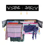 UNIQUE CLOTHS Wall mounted foldable cloth drying hanger cum rack -For indoor and outdoor use(5 tube)
