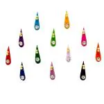 Comet Busters Beautiful Handcrafted Small Multicolor Tilak Bindis With Stones (BIN1833) Pack of 1