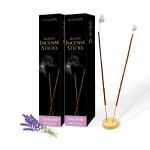 Puremazing Lavender Incense Stick| 80 Dhoop Sticks | 100% Natural Incense Stick | Dhoop Sticks with Long Lasting Fragrance | Non Toxic & Chemical Free | Agarbatti for Pooja & Havan