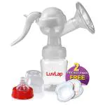 Luvlap Manual Breast Pump 3 Level Suction Adjustment With Breast Pads