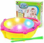myhoodwinkBattery Operated Flash Drum with Multi Color 3D Lights, Music Baby Toy for 1-8 Year Kid Boy Girl