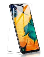 Hobbytronics Samsung Galaxy A20 Transparent Scratch Resistant, Anti Fingerprint with Bubble Proof, Tempered Glass Screen Protector (18 x 10 x 2 cm)