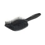 Ikonic Professional Flexi Paddle Brush - Black- Works on all Hair Type, Ideal for detangling, Lightweight and flexible, Hair brush for Men And Women (Black)