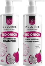 Melorra Professional 2 Onion Hair Fall Shampoo for Hair Growth and Onion Conditioner
