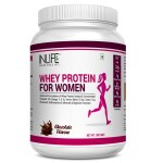 Inlife Chocolate Flavour Whey Protein Powder For Women With Ayurvedic Herbs 500 g