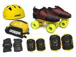 Jaspo Yellow Whizz Pro Shoe Skates combo 1 UK- Size-10