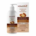 Health Veda Organics Moroccan Argan Shampoo with Vitamin D3 and Biotin for Dry Hair/Dandruff/Hair Loss/ Hair Growth/Frizzy Hair | Restores Shine & Smoothness | No Sulphate, No Paraben, & No Silicon