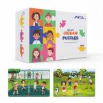 The Puzzl Co, Set of 2, Tennis + Golf Jigsaw Puzzles, 24 Pcs Each, Ages 3-5, Puzzle for Kids, Sports Theme, Educational Toy by Puzzle Experts, Gift for Kids