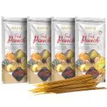 Nafis Incense Sticks Agarbatti Long Lasting Fruit Punch Fragrance - Lemon Strawberry Pineapple Mango|Hand Rolled Export Quality for Daily Pooja Relaxing Yoga Meditation (Pack of 4|100 Stick each pack)