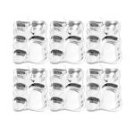 ESTOILE Stainless Steel Bhojan Thali with Spoon | Apple Shaped Plates with Compartments | Stainless Steel Partition Plate Set of 6