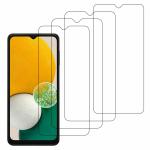 Kite Digital Samsung A13 5G Transparent Tempered Glass Screen Protector with Full Screen Coverage - Except Edges and Easy Installation Kit (Pack of 4)