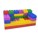 HALO NATION Multicolor Plastic Mega Construction Block Set -48 Pcs