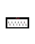 Comet Busters Black With Multicolor Stone Bindi For Women