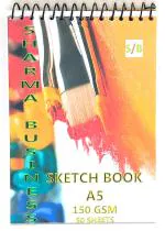 SHARMA BUSINESS Artists Sketch Book A5 For Drawing and Painting Pack of 1, 150 GSM, Size 21x15 cm