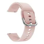 Morden 19mm Watch Replacement Band, Smart Watch Soft Silicone Strap with Metal Buckle Lock Compatible with Noise ColorFit Smartwatch Flexible & Latest Fashion Watch Strap-(Pack of 1, Baby Pink)