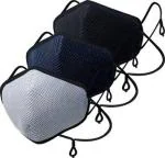 Wellstar OXYMAX Plus G95+ Adult Unisex Reusable & Washable 6 Layer NABL Certified Outdoor Protection Face Mask with Smart Headband ACCOXMPS03M10504 Cloth Mask With Melt Blown Fabric Layer (Multicolor, Free Size, Pack of 3)