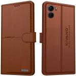 KIVANO Flip Cover for Vivo T2x 5G / Vivo Y56 5G / Vivo Y16| Luxurious Design|Inside Pockets & Inbuilt Stand (Brown, Cases with Holder, Pack of: 1)