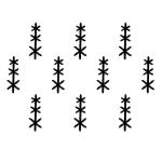 Comet Busters Black Bindi For Women