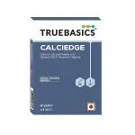 TrueBasics Calciedge, Contains Calcium Citrate Malate, Vitamin D3 & Vitamin K For Bone Health & Joint Health, 10 Tablets