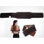 Arg Health care TOURMANIUM HEATING BELT with disks of 205 natural tourmaline gemstones. Therapeutic Energy Waist Stomach Fat Reduction Massager