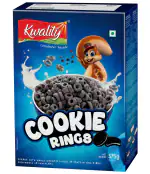 Kwality Cookie Rings - Goodness of whole grains,Source of Protein and Fibre - 375G Box